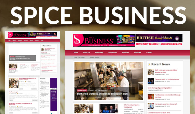 Spice business Website Desing